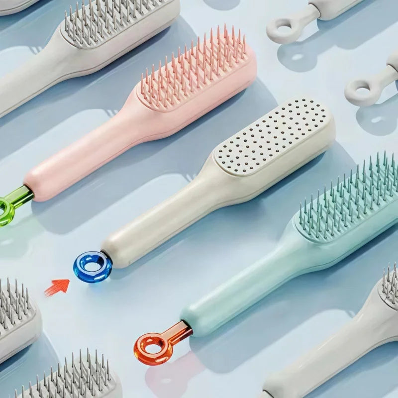 Self-Cleaning Detangling Hairbrush