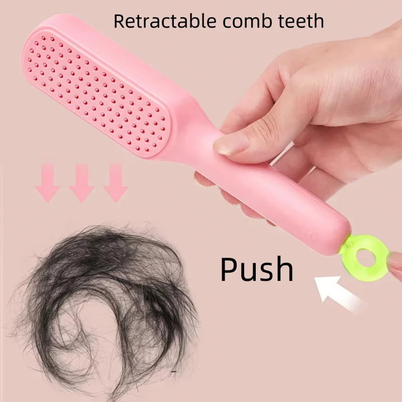 Self-Cleaning Detangling Hairbrush