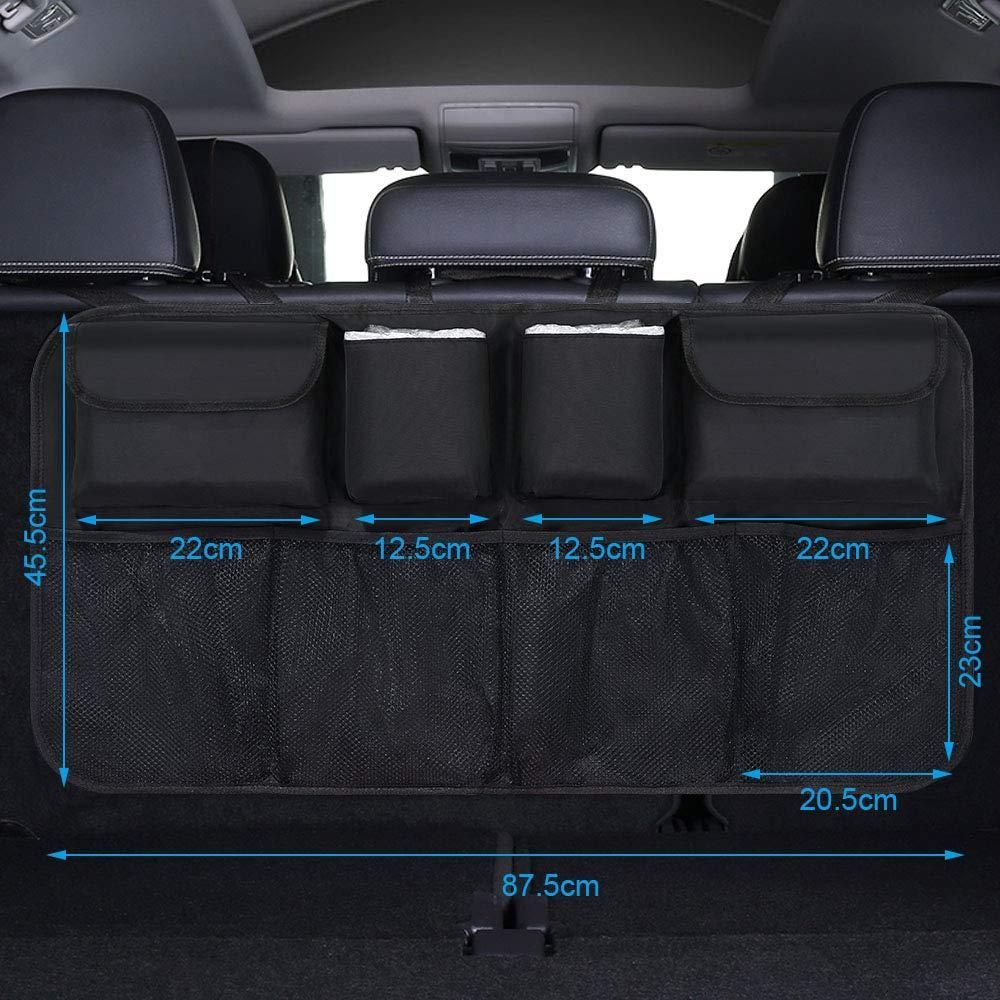 Car Trunk Organizer, Large Capacity Backseat Trunk Organizer