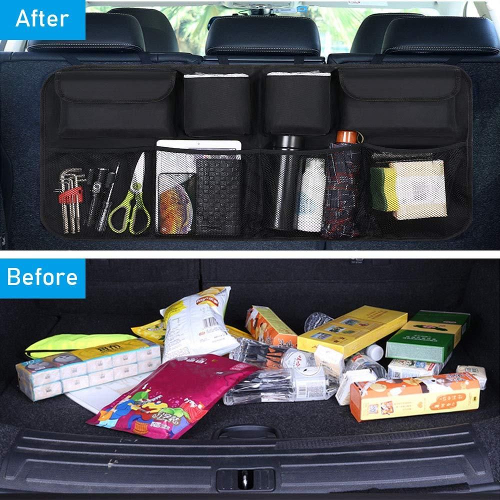 Car Trunk Organizer, Large Capacity Backseat Trunk Organizer