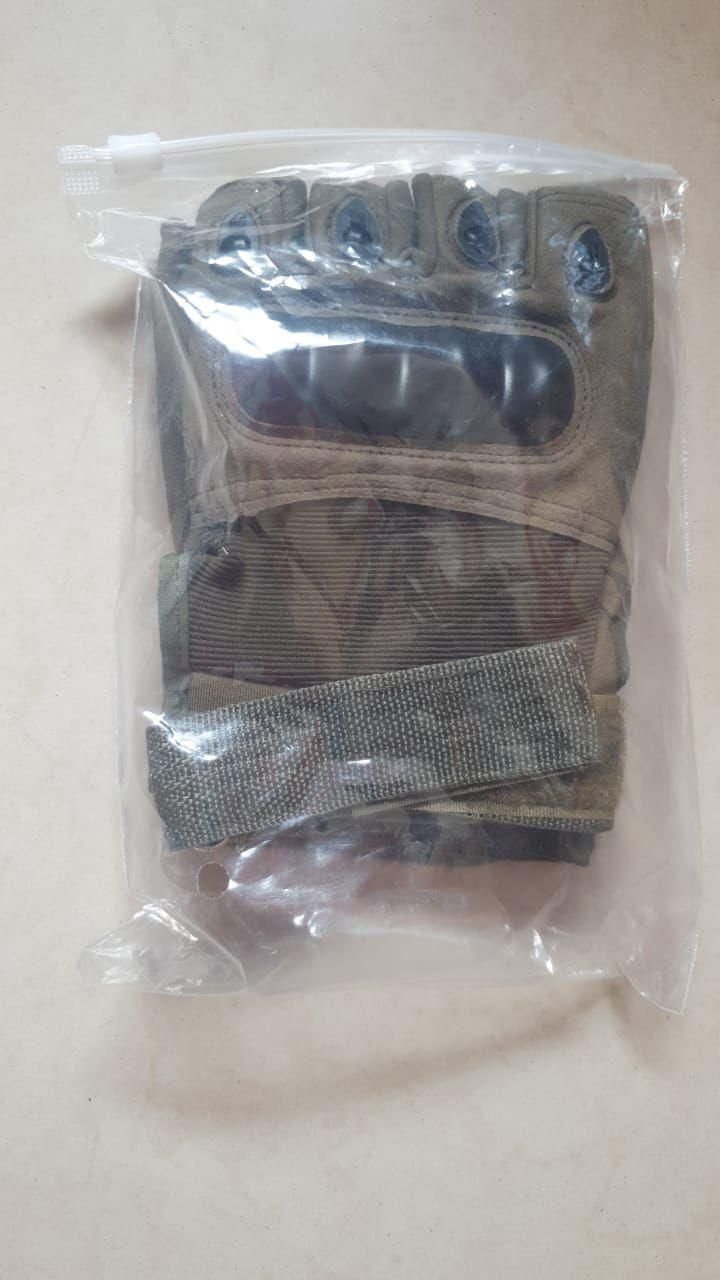 Fingerless Tactical Gloves for Men – Hard Knuckle Protection Half-Finger Gloves for Cycling, Airsoft, Hiking, Outdoor Work