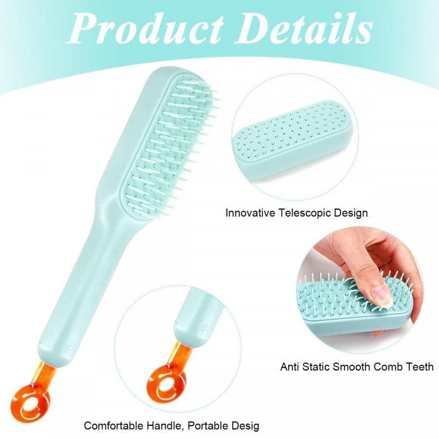 Self-Cleaning Detangling Hairbrush