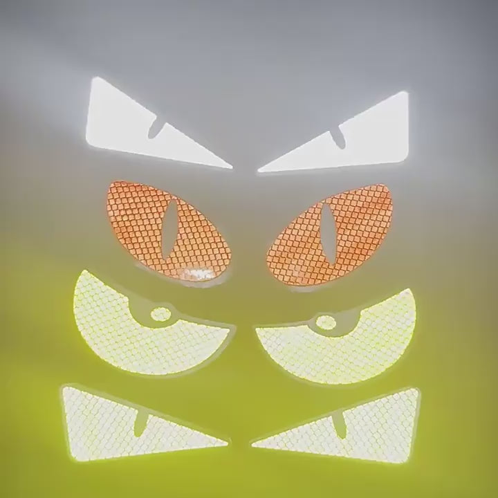 4 Pieces Monster Eyes Car Reflective Stickers Pack of 2