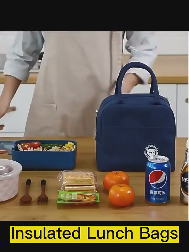 Insulated Portable and Reusable Lunch Bag