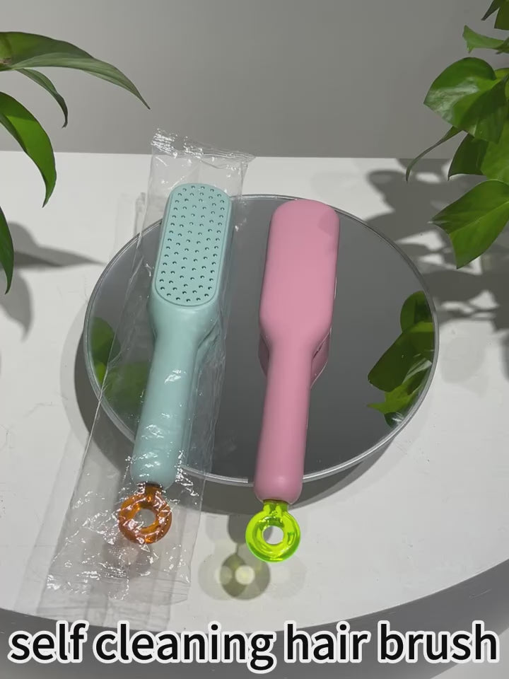 Self-Cleaning Detangling Hairbrush